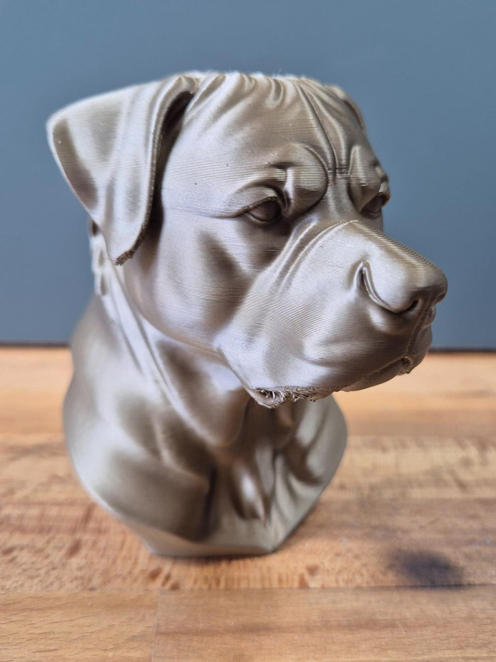 Buste Rottweiler – Statue Chien Moderne – Sculpture Décorative Imprimée en 3D