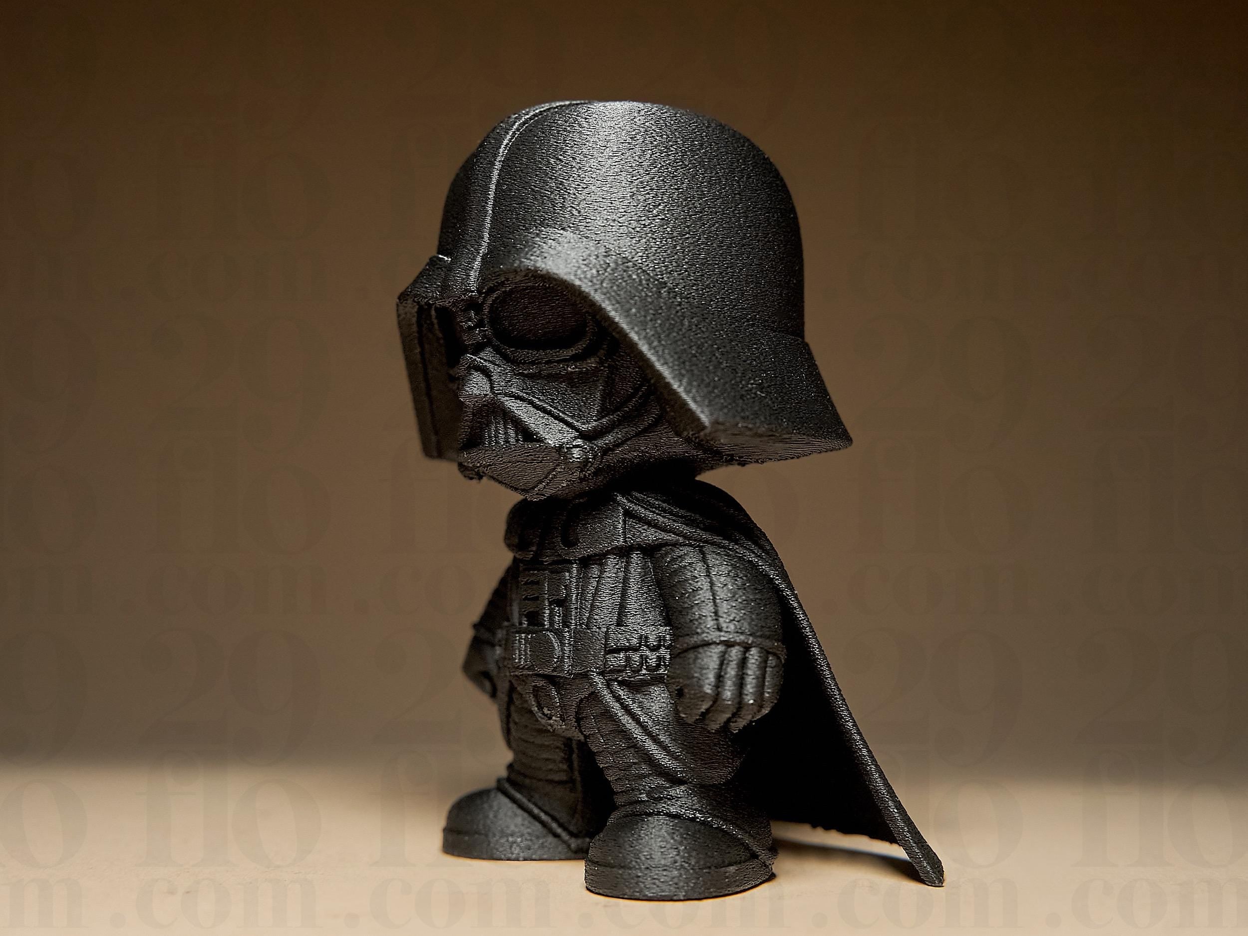 Figurine Seigneur Noir Style Galactique – Statue Geek Minimaliste – Décoration Fan Sci-Fi Imprimée en 3D