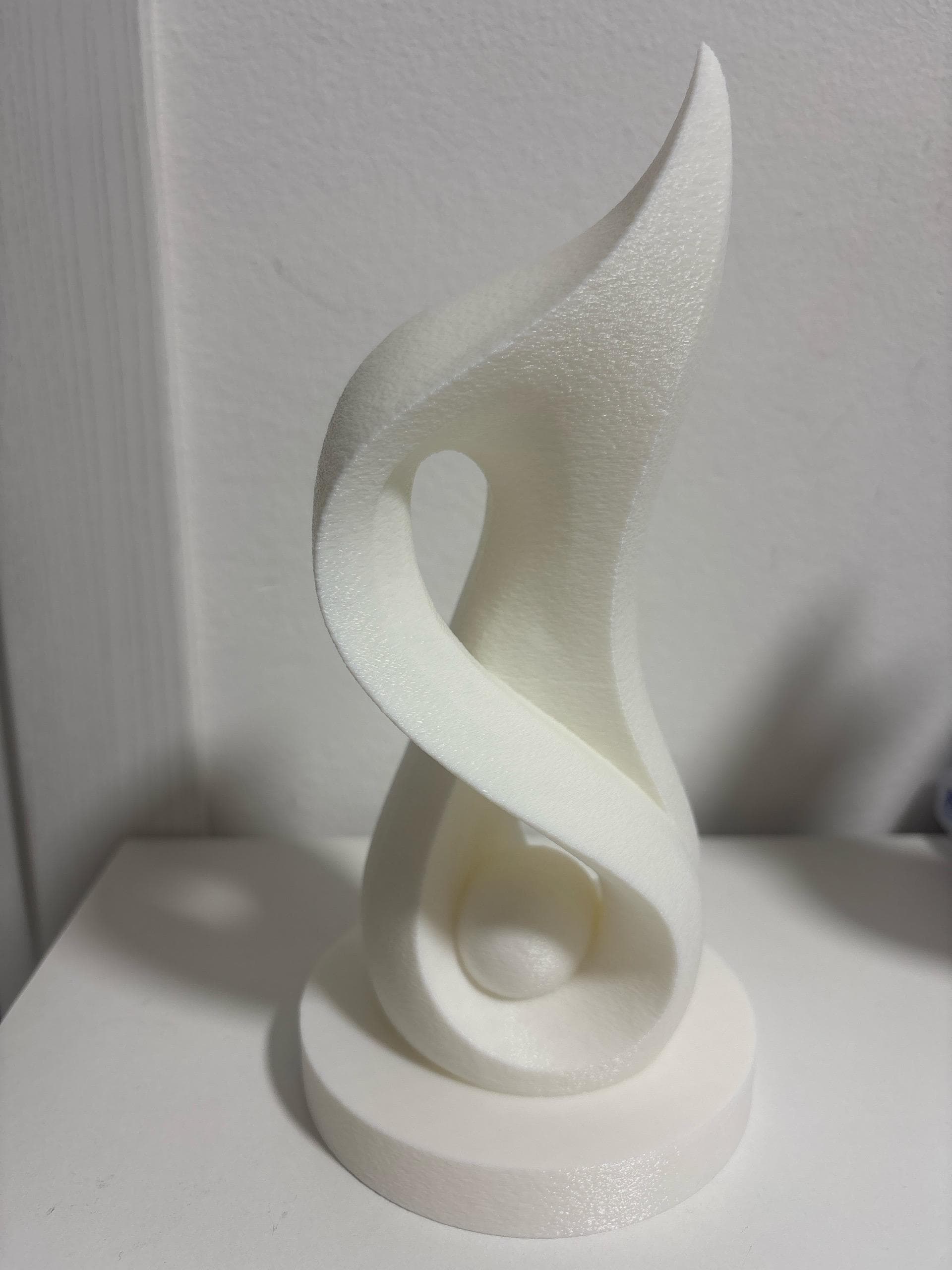 Sculpture Abstraite Moderne | Statue Design Contemporain | Décoration Intérieure Minimaliste | Impression 3D