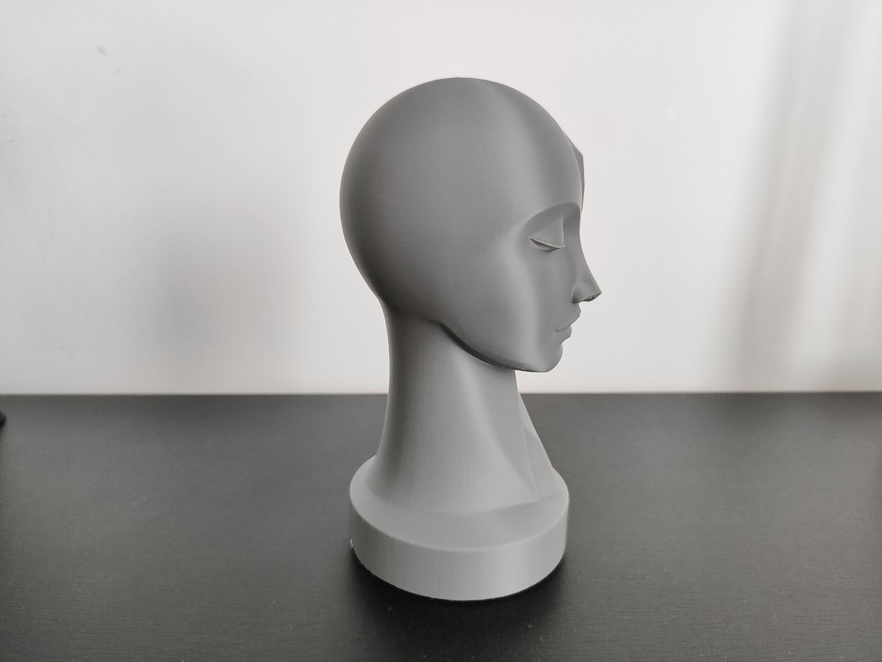 Sculpture Visage Géométrique Moderne – Statue Abstraite Minimaliste Imprimée en 3D | Décoration Design Contemporaine