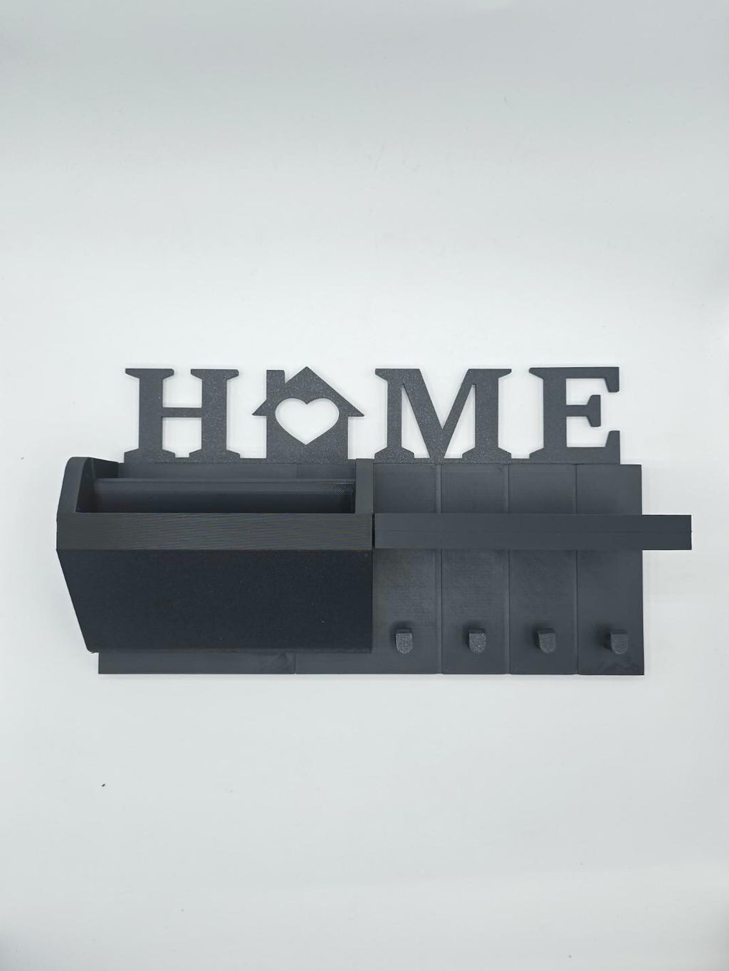 Porte-Clés Mural HOME – Organisateur d’Entrée Imprimé en 3D | Support Courrier et Vide-Poche