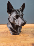 Buste Kelpie Australien – Statue Chien Moderne – Sculpture Canine Décorative – Impression 3D – Cadeau Amoureux des Chiens – Déco Intérieure