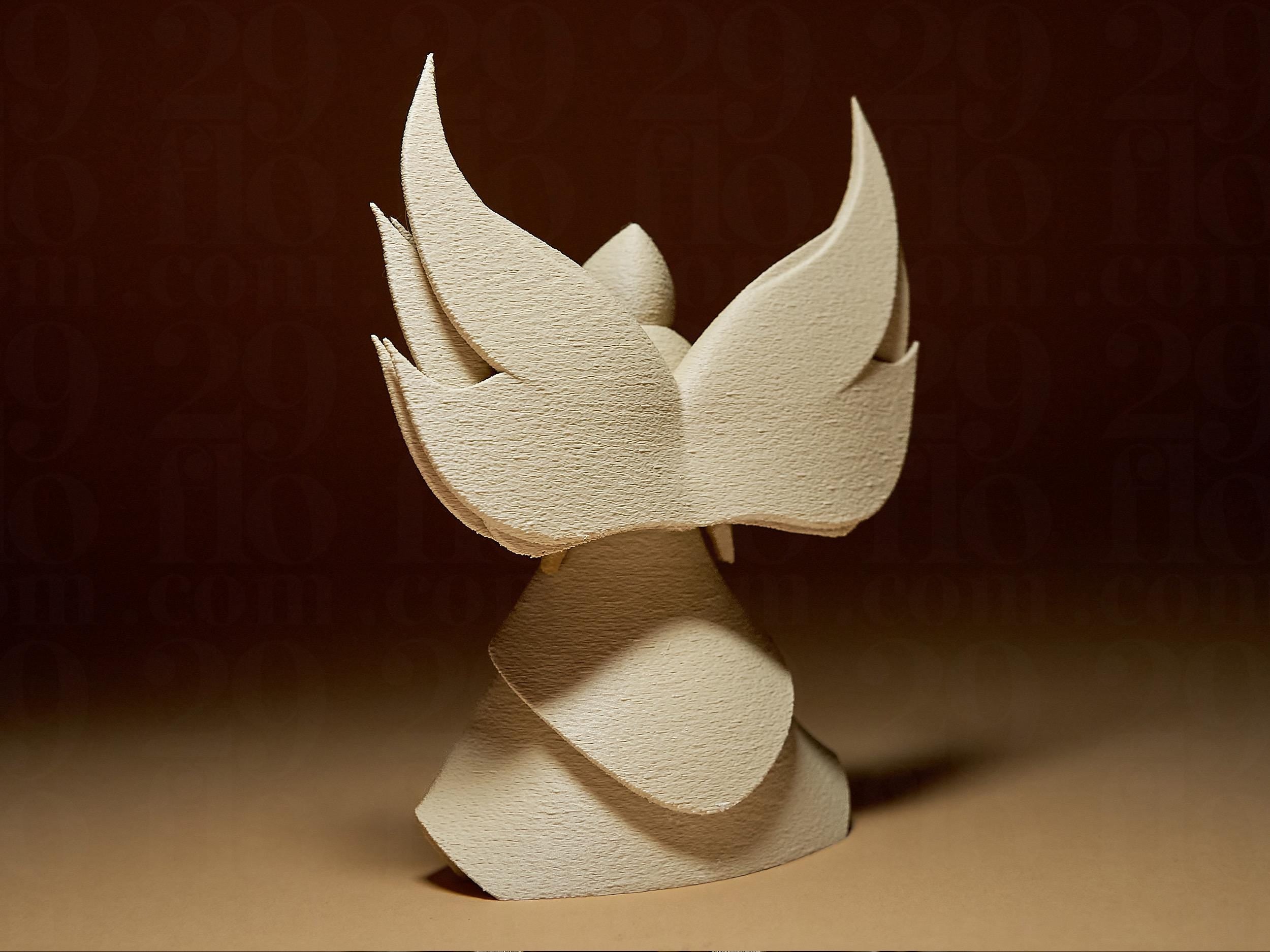 Ange Ailé Moderne – Statue Décorative Spirituelle – Sculpture Fantaisie – Décoration Intérieure Zen – Impression 3D – Cadeau Original