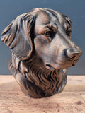 Buste Hovawart – Statue de Chien Imprimée en 3D – Décoration Moderne – Cadeau pour Amoureux des Hovawarts