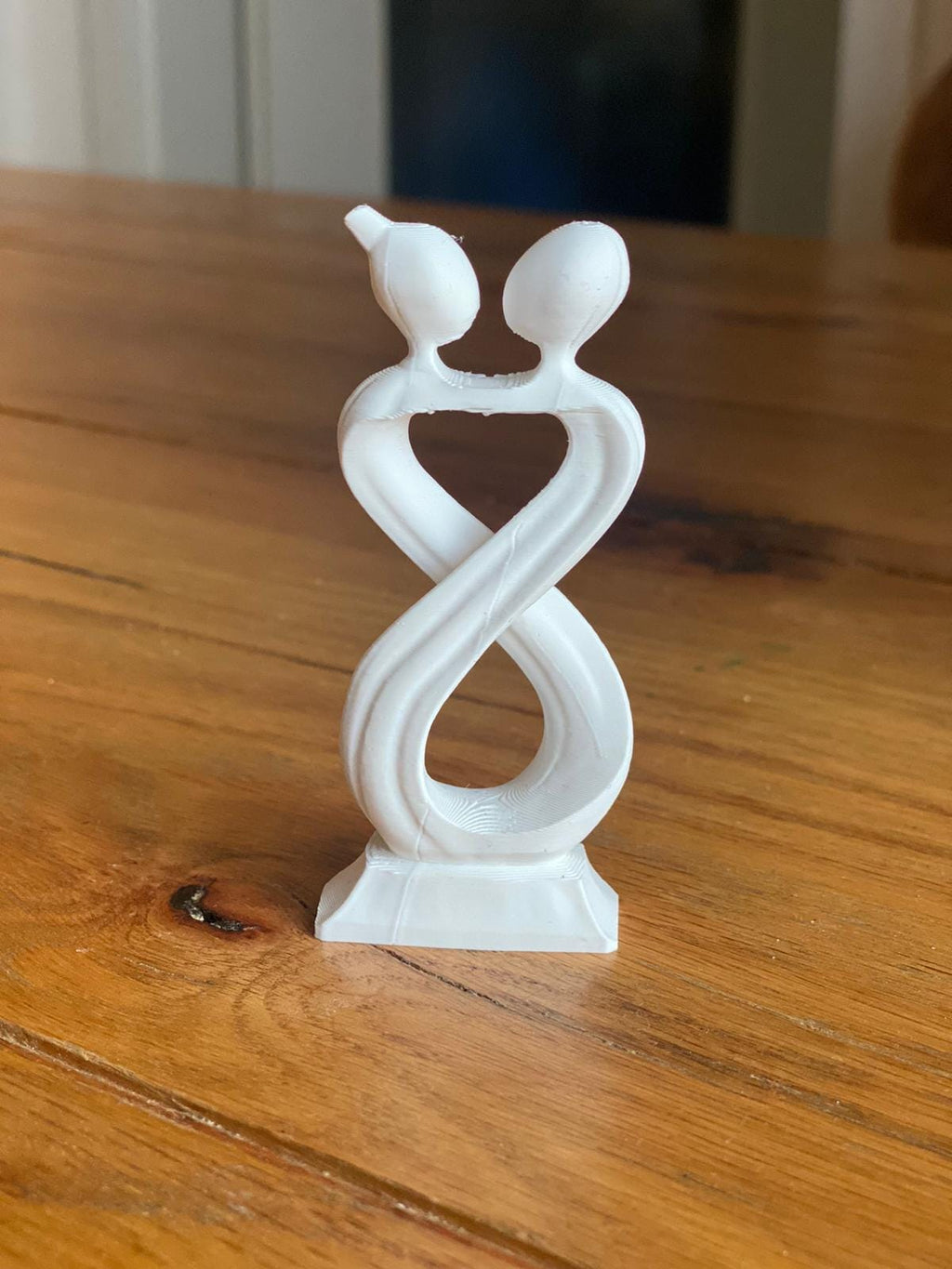 Sculpture Couple Infini | Symbole d’Amour Éternel | Décoration Romantique Moderne | Cadeau Couple | Impression 3D