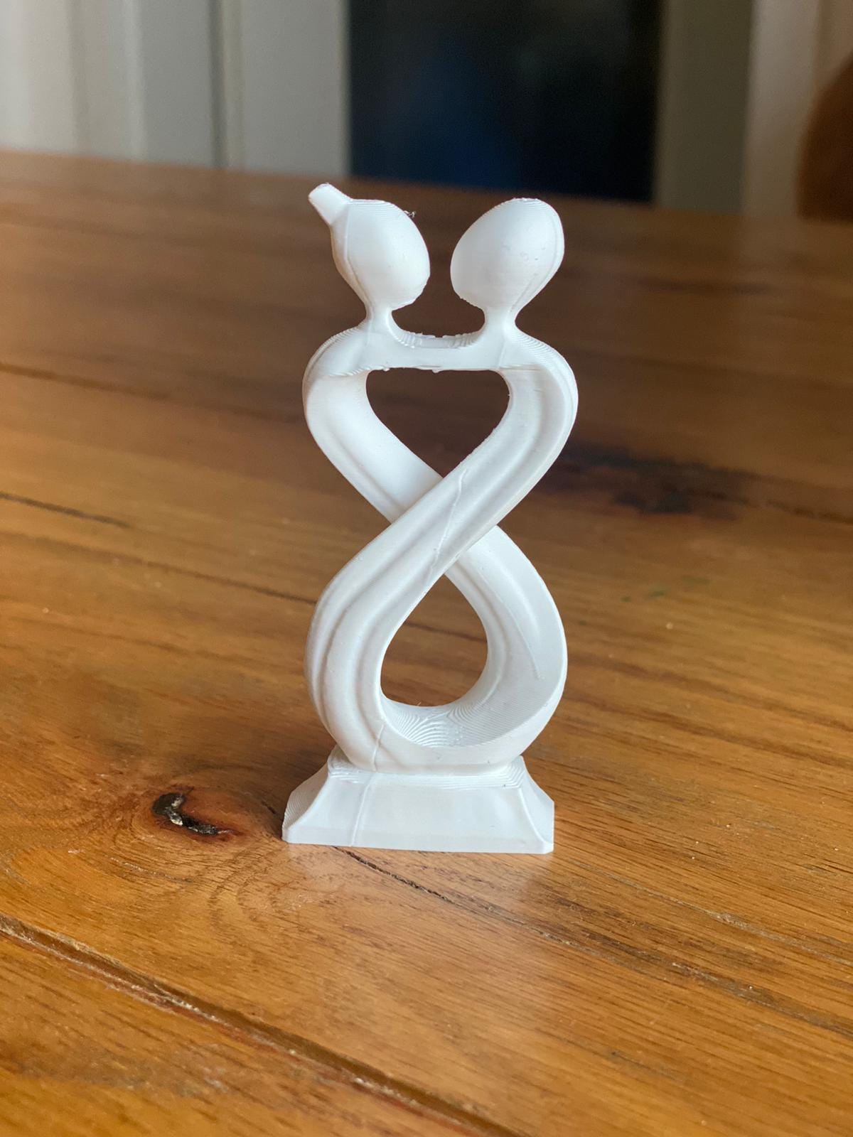 Sculpture Couple Infini | Symbole d’Amour Éternel | Décoration Romantique Moderne | Cadeau Couple | Impression 3D